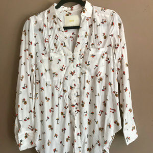 Anthropologie Mauve Blouse